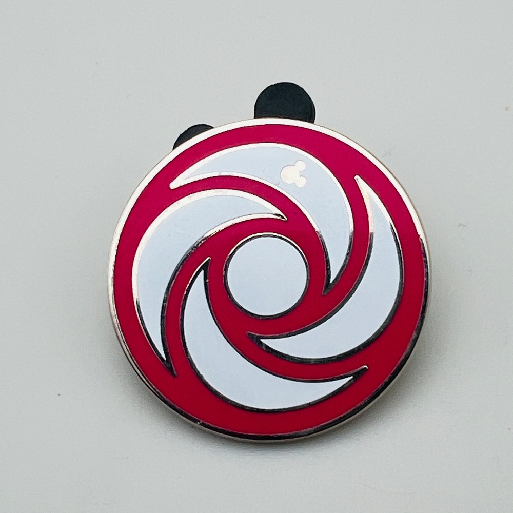 Disney Hidden‎ Mickey Pin 2015 Pink White Swirl Enamel Collector Trading